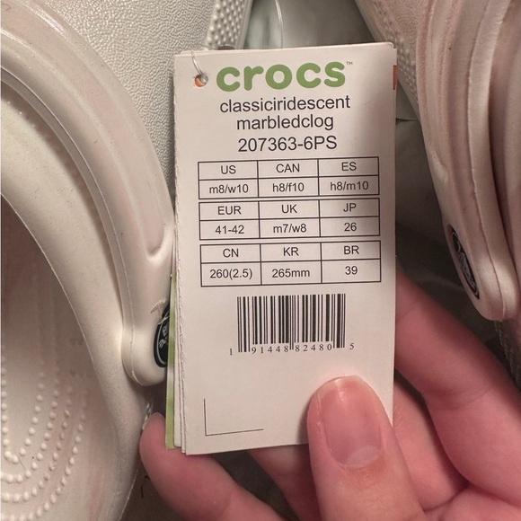 Pink Marble Crocs - Picture 4 of 5